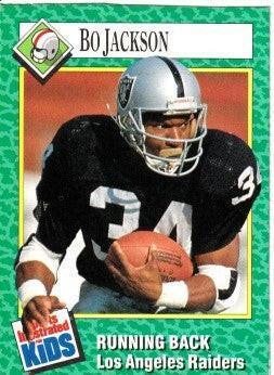 Bo Jackson Raiders 1990 Sports Illustrated for Kids card trimmed - AutographsForSale.com