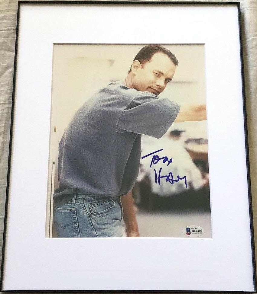 Tom Hanks signed 8x10 vintage photo matted & framed BAS - AutographsForSale.com