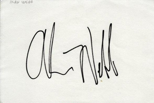Alan Webb autographed 4x6 index card - AutographsForSale.com