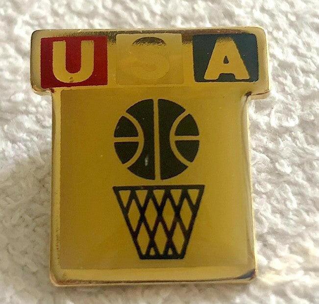 USA basketball vintage Gold Lapel Pin - AutographsForSale.com