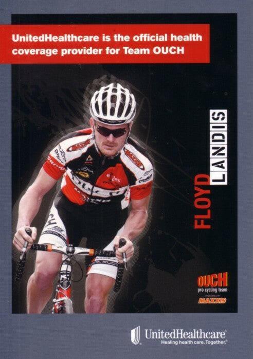 Floyd Landis 5x7 2009 UnitedHealthcare cycling promo card - AutographsForSale.com