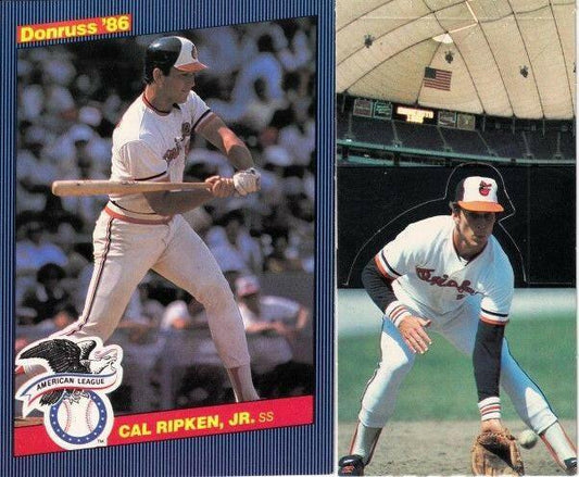 Cal Ripken Baltimore Orioles 1986 Donruss All-Stars & Pop-Ups jumbo cards - AutographsForSale.com
