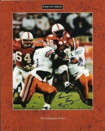 Tommie Frazier signed Nebraska 1996 Fiesta Bowl 8x10 photo Real Deal - AutographsForSale.com