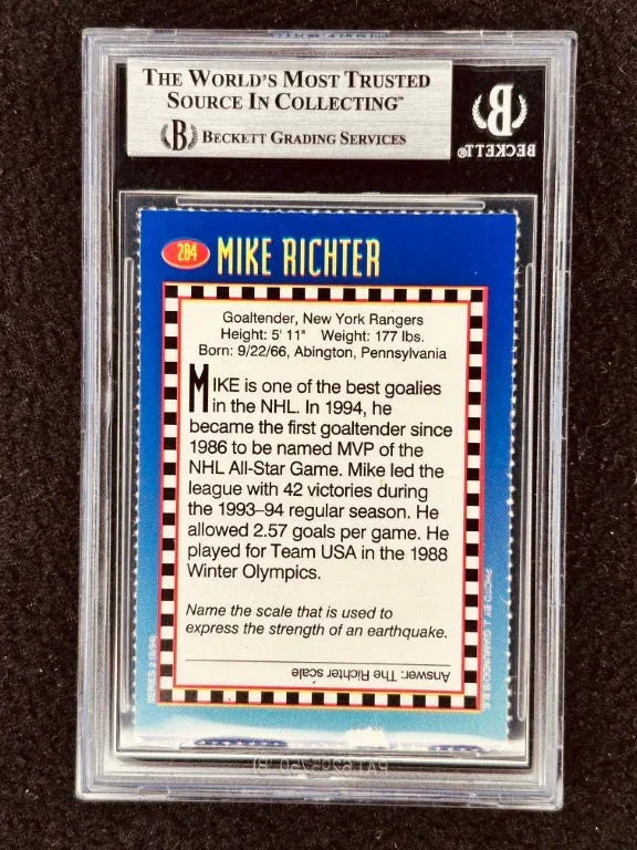 Mike Richter signed NY Rangers 1994 SI for Kids card BAS certified - AutographsForSale.com
