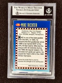 Mike Richter signed NY Rangers 1994 SI for Kids card BAS certified - AutographsForSale.com