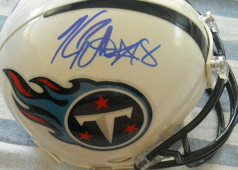 Kenny Britt autographed Tennessee Titans mini helmet - AutographsForSale.com