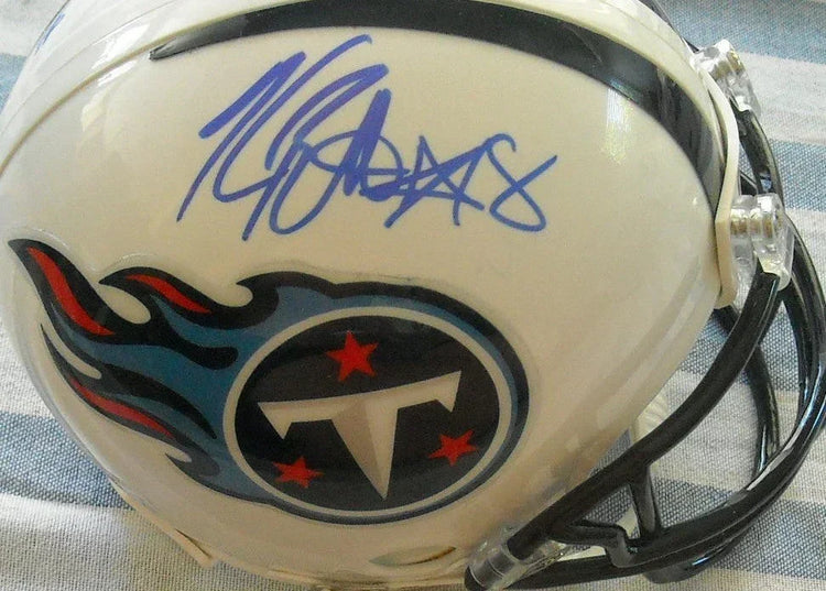 Kenny Britt autographed Tennessee Titans mini helmet - AutographsForSale.com