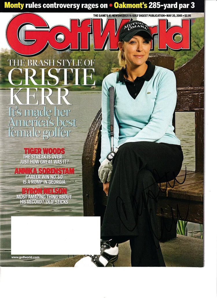 Cristie Kerr autographed 2005 Golf World magazine - AutographsForSale.com