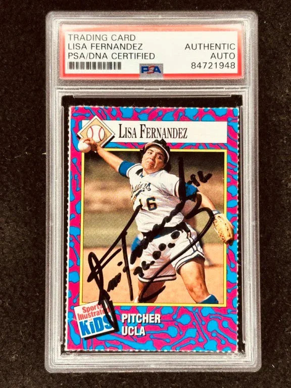 Lisa Fernandez autographed UCLA 1993 Sports Illustrated for Kids softball Rookie Card PSA/DNA slabbed - AutographsForSale.com