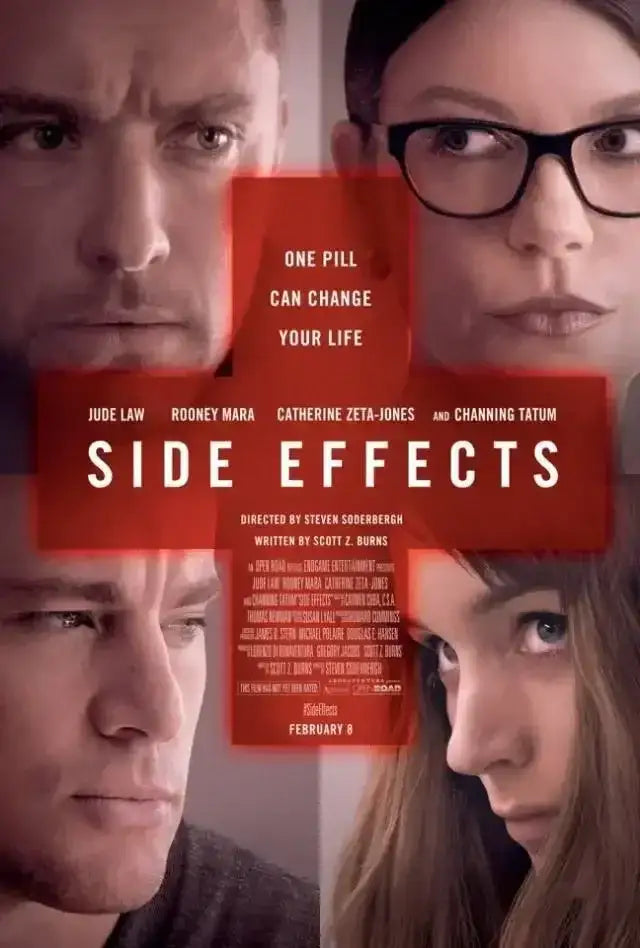 Side Effects mini movie poster Jude Law Channing Tatum Catherine Zeta-Jones - AutographsForSale.com