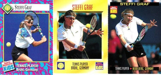 Steffi Graf 1993 1997 and 1999 Sports Illustrated for Kids tennis cards - AutographsForSale.com