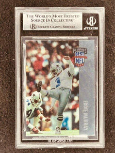Pat Summerall autographed 1994 Playoff football card BAS slabbed NY Giants - AutographsForSale.com