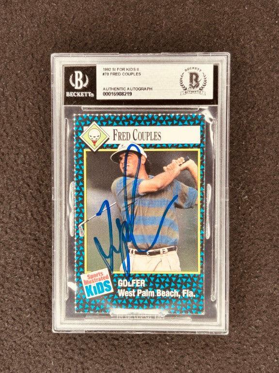 Fred Couples autographed 1992 SI for Kids golf card BAS - AutographsForSale.com