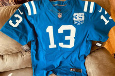 T.Y. Hilton Indianapolis Colts 2018 Nike Elite game model blue jersey NEW - AutographsForSale.com