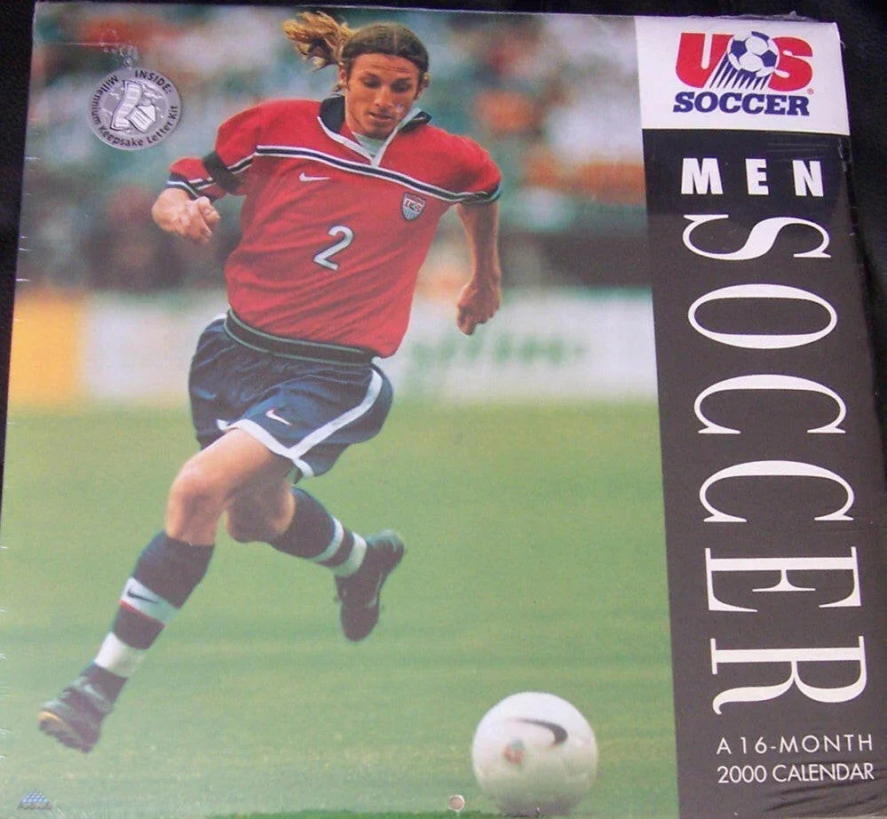 2000 US Soccer calendar Frankie Hejduk cover Sealed - AutographsForSale.com