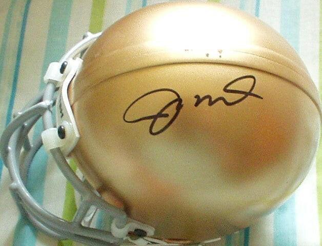 Joe Montana signed Notre Dame Fighting Irish mini helmet UDA - AutographsForSale.com