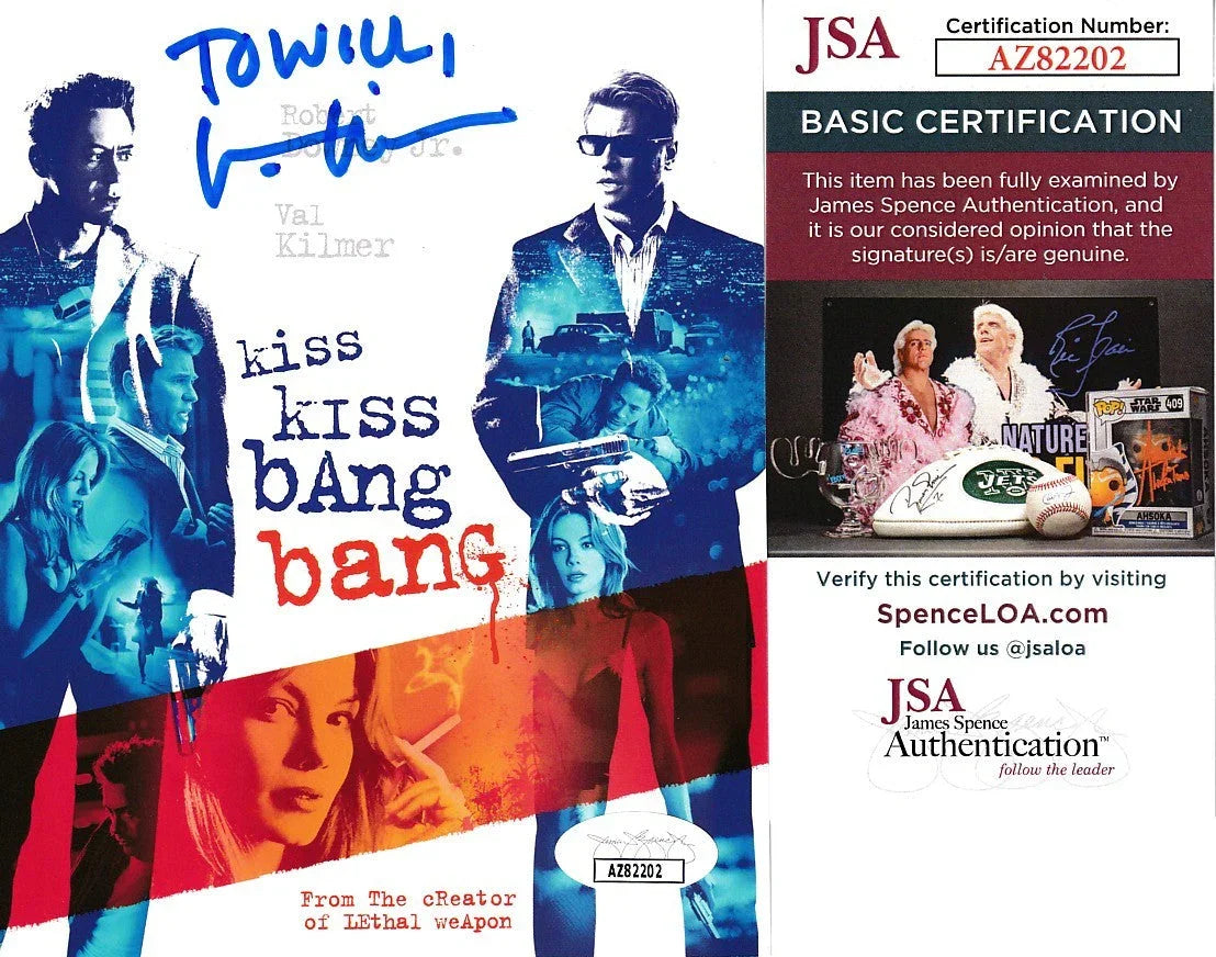 Val Kilmer autographed Kiss Kiss Bang Bang movie Blu-Ray cover JSA - AutographsForSale.com
