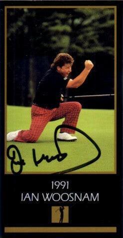 Ian Woosnam autographed 1991 Masters Champion golf card - AutographsForSale.com