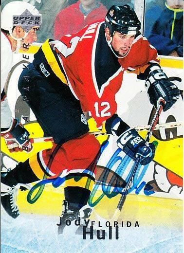 Jody Hull signed Florida Panthers 1995-96 Be A Player card - AutographsForSale.com