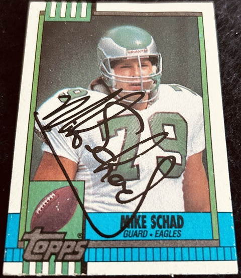 Mike Schad signed Philadelphia Eagles 1990 Topps NFL football card - AutographsForSale.com