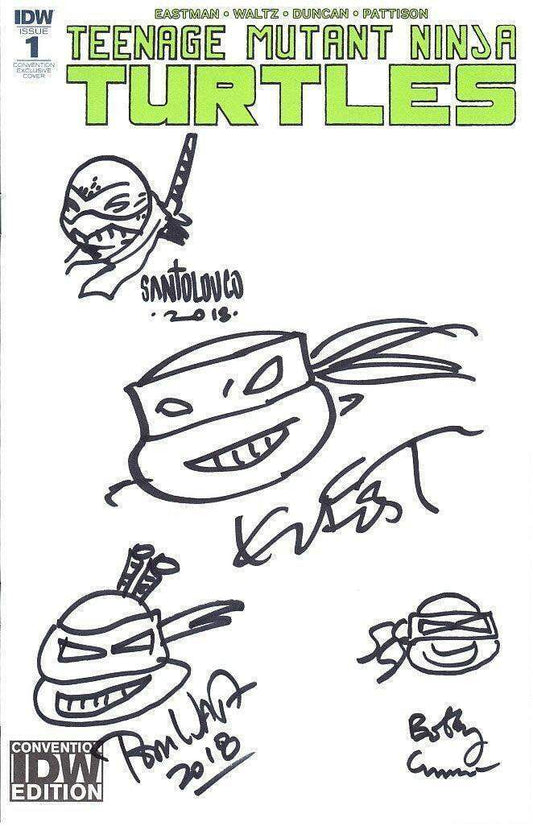 Kevin Eastman & artists signed sketched TMNT 2018 comic book - AutographsForSale.com