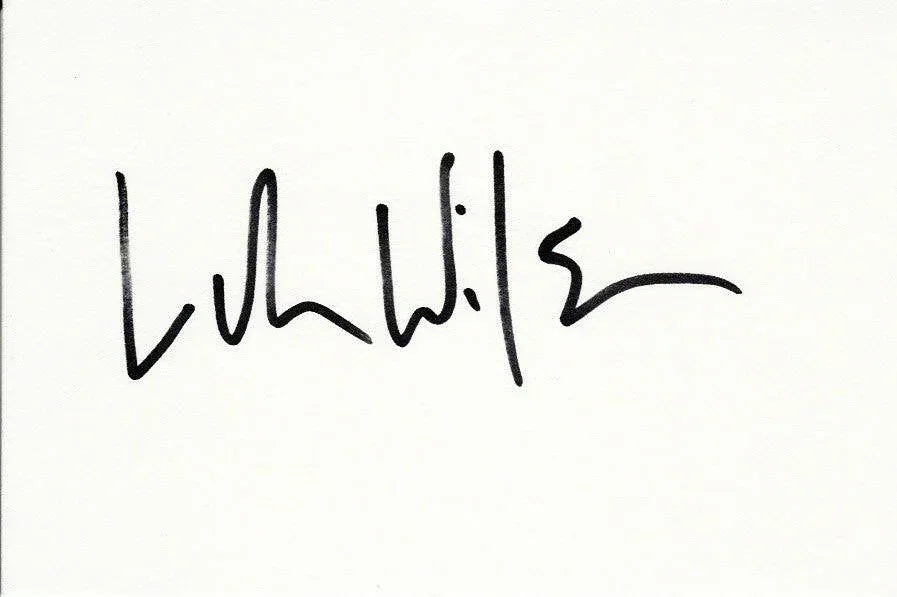Luke Wilson autographed 4x6 index card - AutographsForSale.com