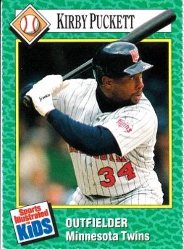 Kirby Puckett Minnesota Twins 1990 SI for Kids card - AutographsForSale.com