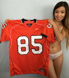 Whitney Mercilus Illinois Fighting Illini Nike orange retro jersey NEW - AutographsForSale.com