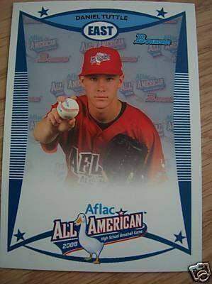 Daniel Tuttle 2008 AFLAC Bowman Rookie Card - AutographsForSale.com
