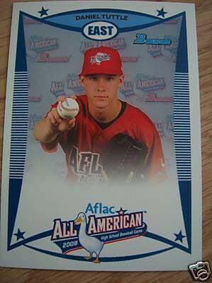 Daniel Tuttle 2008 AFLAC Bowman Rookie Card - AutographsForSale.com