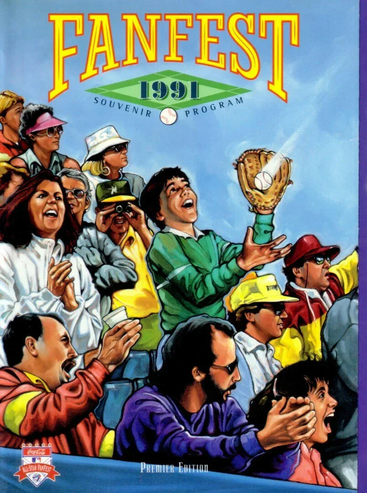 1991 All-Star Fanfest Commemorative program Map - AutographsForSale.com