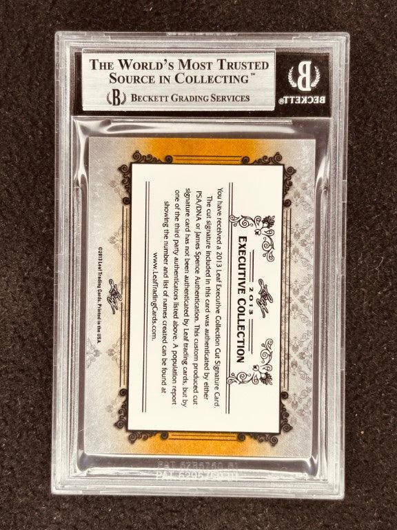 John O'Hurley 2013 Leaf Masterpiece Cut Signature certified signed card 1/1 JSA Seinfeld - AutographsForSale.com