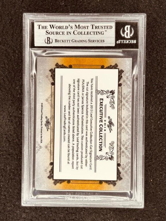 John O'Hurley 2013 Leaf Masterpiece Cut Signature certified signed card 1/1 JSA Seinfeld - AutographsForSale.com