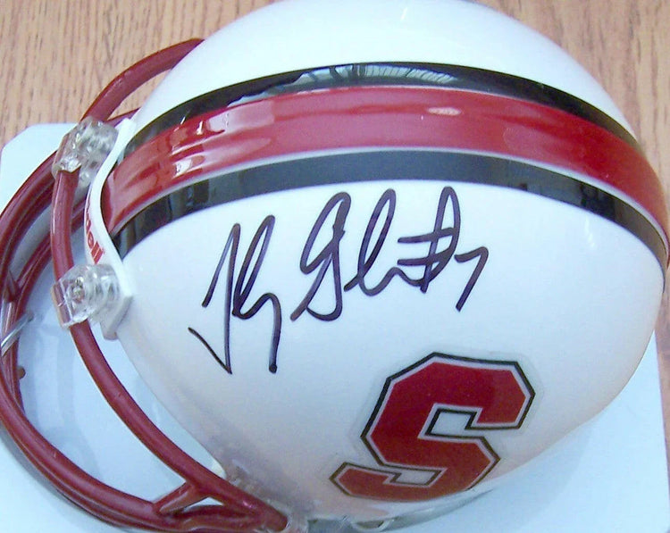 Toby Gerhart autographed Stanford cardinal mini helmet - AutographsForSale.com