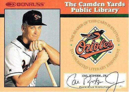 Cal Ripken Baltimore Orioles 1997 Donruss The Only Way I Know book insert promo card - AutographsForSale.com