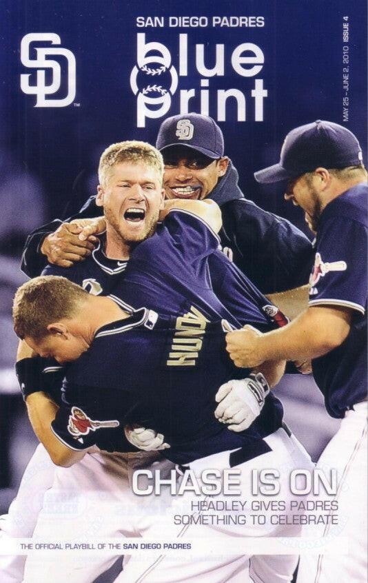 2010 San Diego Padres program (Chase Headley cover) - AutographsForSale.com