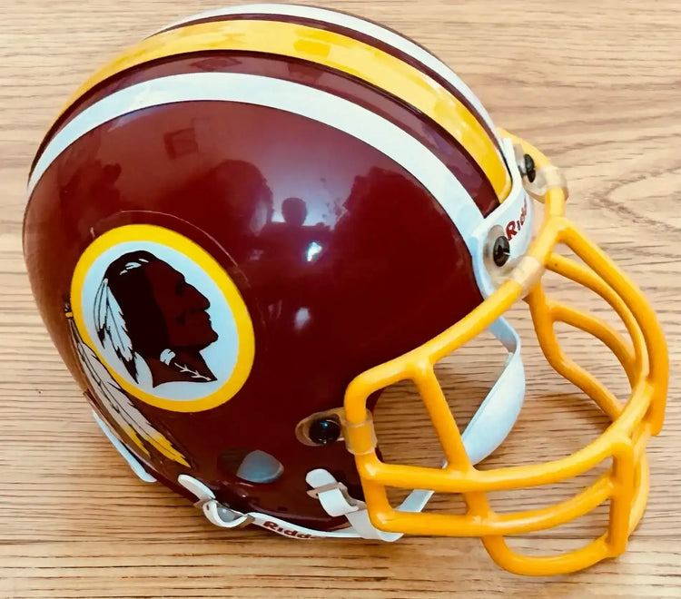 Redskins Riddell retro mini helmet with steel facemask - AutographsForSale.com