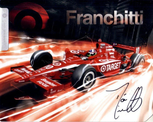 Dario Franchitti autographed 2011 Irl 7x9 photo card - AutographsForSale.com