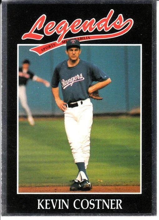 Kevin Costner Texas Rangers 1991 Legends baseball card - AutographsForSale.com