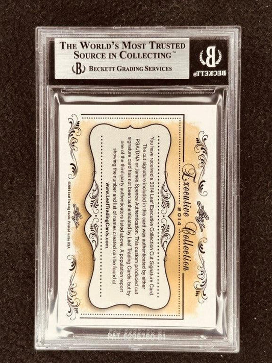 Pat Summerall 2014 Leaf Masterpiece Cut Signature certified signed card 1/1 NY Giants - AutographsForSale.com