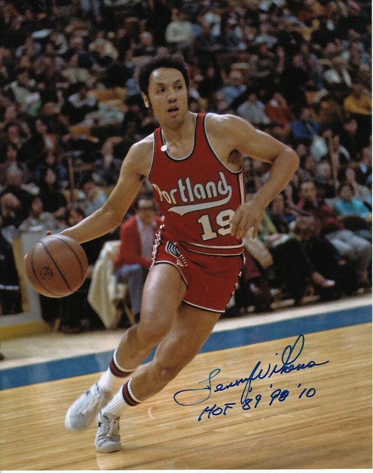 Lenny Wilkens signed Portland Trail Blazers 8x10 photo HOF - AutographsForSale.com