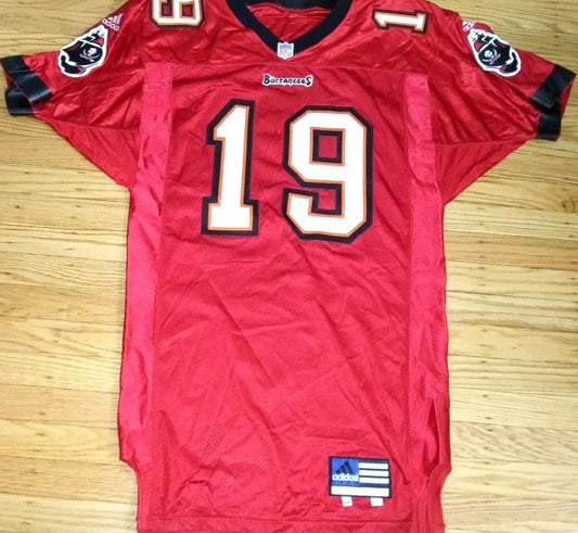 Keyshawn Johnson Tampa Bay Buccaneers 2001 Adidas team issued game model stitched jersey NEW - AutographsForSale.com