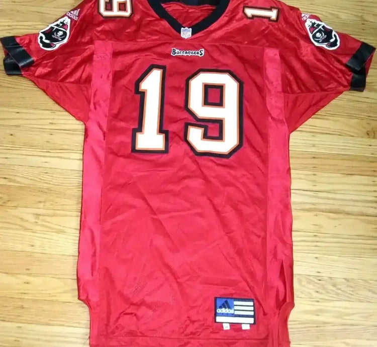 Keyshawn Johnson Buccaneers 2001 Adidas team issued game jersey - AutographsForSale.com