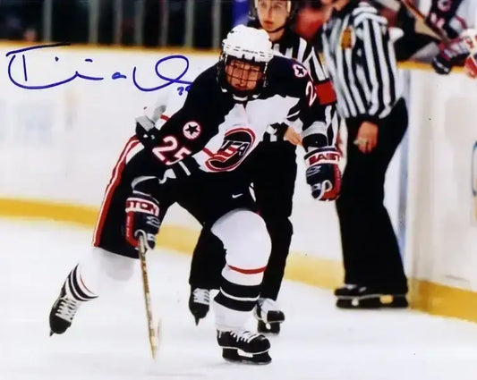 Tricia Dunn signed 1998 US Women’s hockey team 8x10 photo - AutographsForSale.com