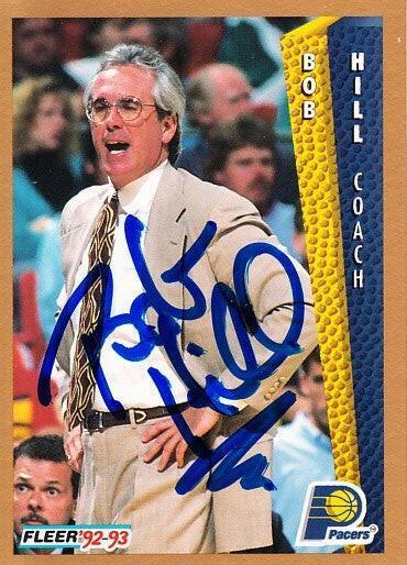 Bob Hill autographed Indiana Pacers 1992-93 Fleer card - AutographsForSale.com