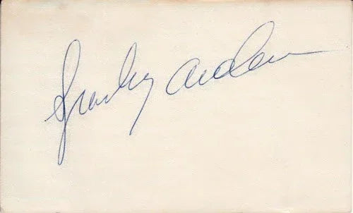 Sparky Anderson signed 3x5 index card Reds Detroit Tigers - AutographsForSale.com