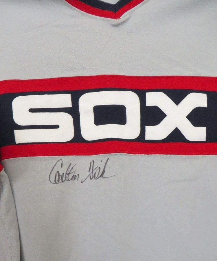 Carlton Fisk signed 1985 White Sox Mitchell Ness jersey JSA - AutographsForSale.com