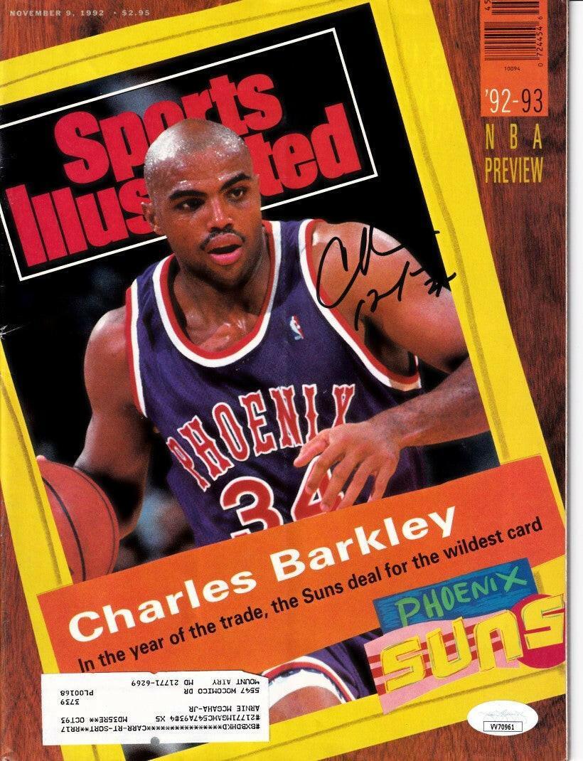 Charles Barkley signed Phoenix Suns 1992 Sports Illustrated JSA - AutographsForSale.com