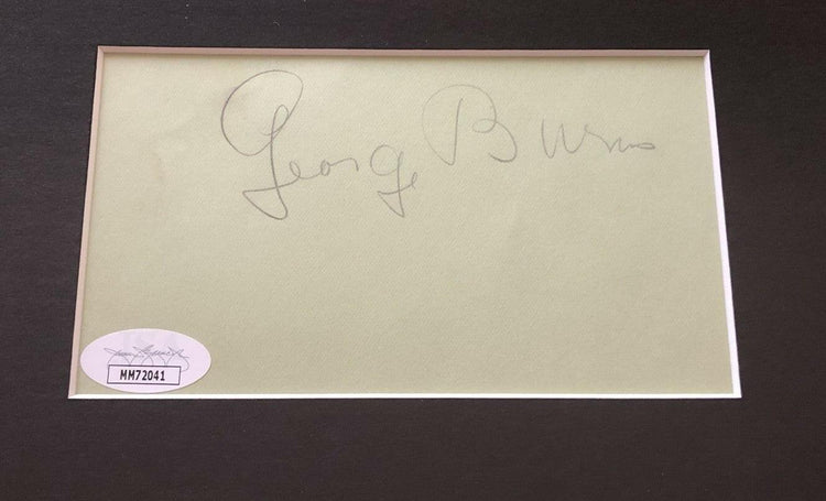 George Burns autograph framed Oh God 8x10 movie photo JSA - AutographsForSale.com