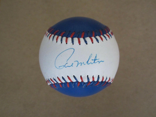 Paul Molitor signed Blue Jays leather logo baseball JSA - AutographsForSale.com